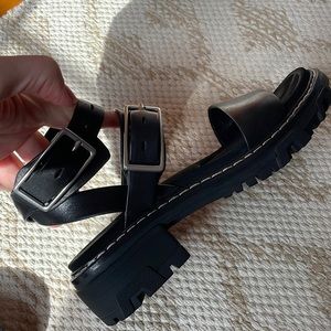 Rag & Bone black strap sandals size 39